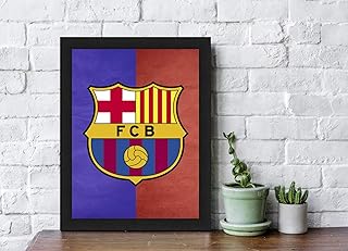 Affiche encadrée de football du fc barcelone intreocrafts pour la maison et le bureau