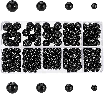 Ph pandahall coffret multiple de perles rondes pour femmes, 316 pièces de pierres