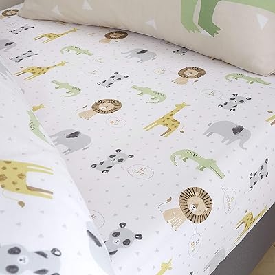 Drap de lit simple d'entretien facile à motif animal katherine lancefield rorsum
