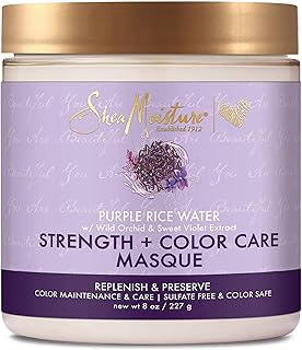 Masque de soin hydratant et colorant au karité pour cheveux abîmés à l'eau
