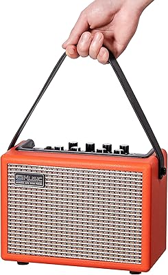 Amplificateur de guitare acoustique/électrique, amplificateur bluetooth portable 15 w pour guitare acoustique/électrique