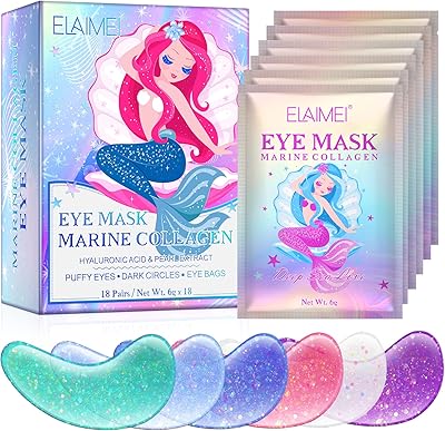 Patchs sous les yeux (18 paires) - masque pour les yeux perlé au