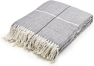 Couverture de canapé aros highlands en acrylique à carreaux tartan queen size, gris