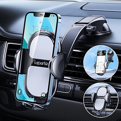 Support de téléphone de voiture développé avec puissance d'aspiration pour tableau de bord/pare-brise/ventilateur