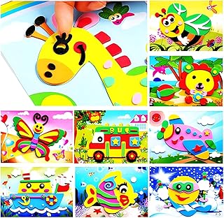 20 pièces 3d eva mousse collante puzzle éducation animale bricolage jouet éducatif
