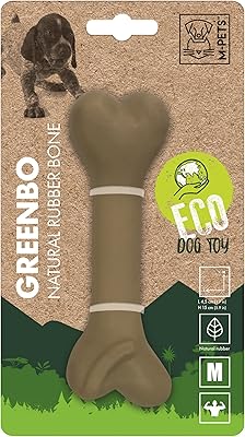 Jouet en os en caoutchouc naturel m-pets greenbow pour chiens, taille m