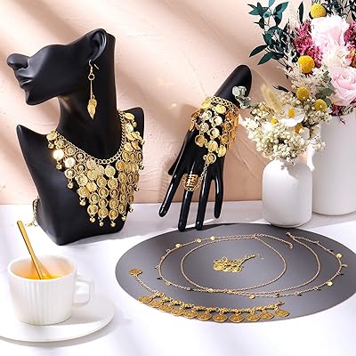 Ensemble de bijoux de danse du ventre pour femmes, chaîne de tête à