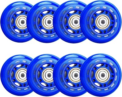 8 pièces 64mm 82a/84a roues de patin avec roulement abec-7, roues de patins