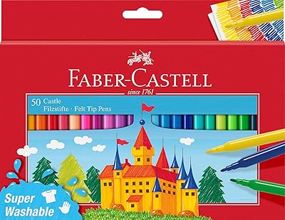 Stylo feutre faber-castell 554204, recharge carton 50"