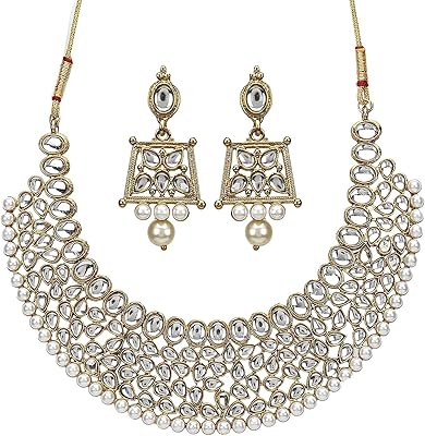 Parure de bijoux yubella plaquée or au design traditionnel élégant pour femme (or)