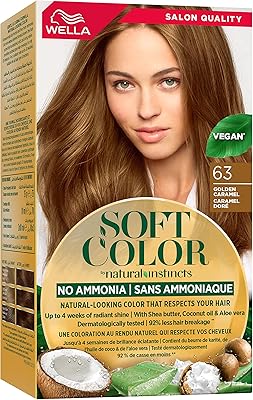 Teinture capillaire wella soft color natural instincts 6/3 caramel doré