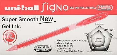 Stylo à bille uni-ball signo um120 à encre gel à pointe fine 0,7