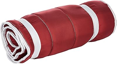 Matelas pliable i-bed home, rouge foncé, taille 65*180*3 cm