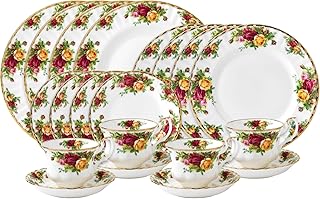 Ensemble de couverts 20 pièces royal albert old country roses, multicolore