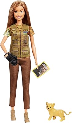 Poupée barbie nat geo icanb, verte, gdm46