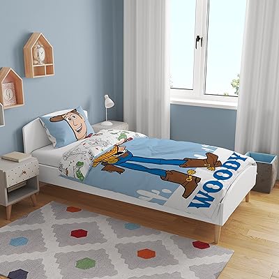 Parure de lit pour bébé 2 pièces disney toy story woody super douce