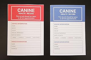 Journal de vaccination pour chiens paquet de 30 carnets chiens carnet