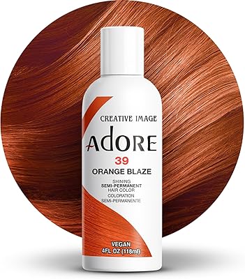 Teinture capillaire semi-permanente adore #039 orange please 4 oz (118 ml) (ad-39). Diaytar : Vivez l'expérience du shopping malin