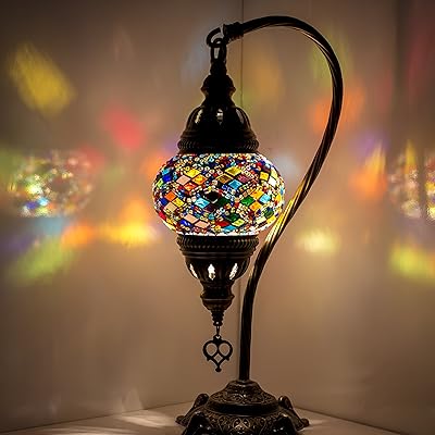 Lampe en mosaïque faite à la main design turque-marocaine décoration intérieure de table