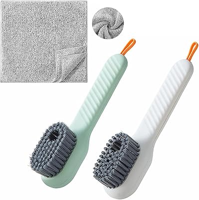 Brosse de nettoyage en fourrure douce brosse multifonctionnelle avec distributeur