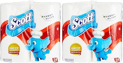 Torchon de cuisine scott, blanc, 4 unités