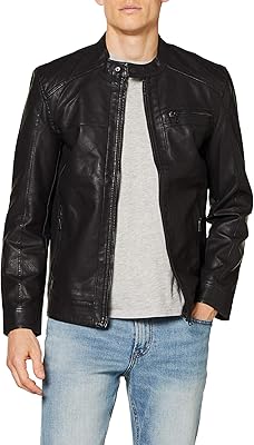 Veste onsal pu noos otw only & sons pour hommes, marron, xl