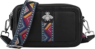 Sac à bandoulière giorgio ferretti en cuir véritable avec sangle amovible pour femme