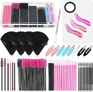 Kit applicateur de maquillage jetable avec palette de maquillage triangulaire pour mélanger