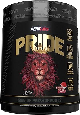 Supplément pré-entraînement pride by ehplabs - booster d'énergie, concentration nette, pompes épiques et récupération plus rapide - 40 portions (cone de neige aux fraises). Shopping en ligne au Sénégal ? Pensez Diaytar !
