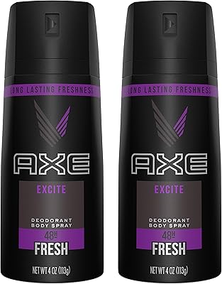 Spray corporel ax pour hommes, 118 ml, paquet de deux