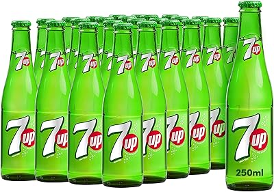 Boisson gazeuse gazeuse 7 up, bouteille en verre, 250 ml x 24