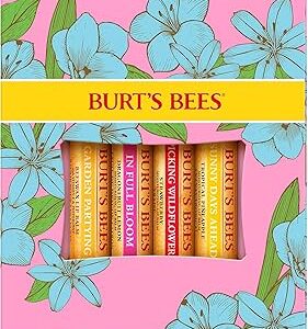 Coffret cadeau de baume à lèvres burt's bees, cire d'abeille, fraise, ananas tropical, citron fruit du dragon, en pleine floraison, 4x4,25 g. Des économies substantielles vous attendent sur Diaytar