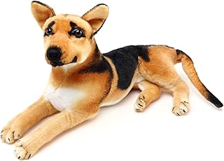 Via heart hero le berger allemand - peluche 19" - de tigertail toys