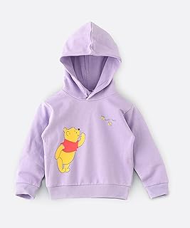Sweat à capuche winnie l'ourson pour bébé fille - violet, 0-6 mois