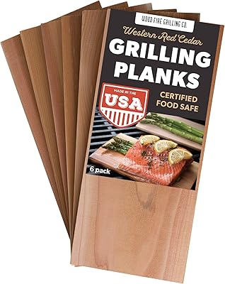 Assiettes de grill en cèdre pour saumon et plus de 6 pièces provenant