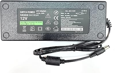 Adaptateur d'alimentation 12v 8a, transformateur 96w ac 100v-240v vers dc 12v 8a, adaptateur
