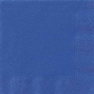 Serviettes en papier bleu roi 20 pièces