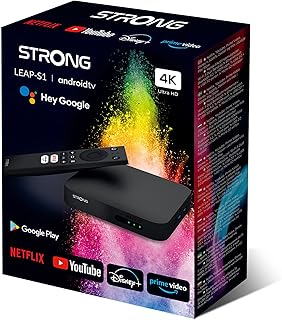 Lecteur multimédia de streaming smart tv android strong leap-s1 appareil 4k uhd