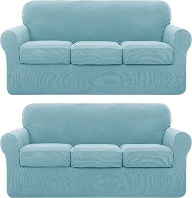 Ensemble de housses de canapé subrtex avec 3 housses de coussin séparées, protection