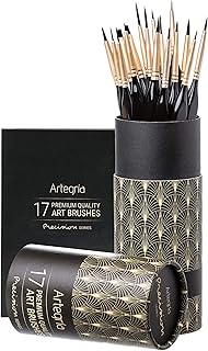 Ensemble de pinceaux de peinture de détail artigria - 17 pinceaux miniatures à