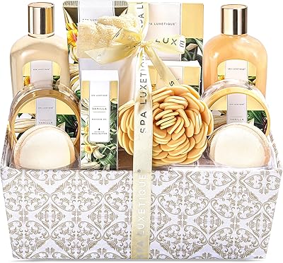 Panier cadeau luxitec spa pour femme ensemble de bain de luxe 12