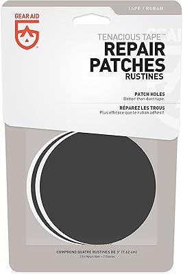 Patchs de réparation de ruban tenachis gear aid pour tente et équipement d'extérieur