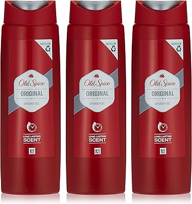 Gel douche original old spice pour homme, 3 x 250 ml