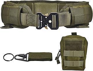 Ensemble de ceintures de combat tactiques, ceintures, ceintures et sacs minces molle airsoft