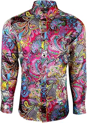 Une chemise formelle décontractée et élégante pour homme de dominique stefano avec un motif