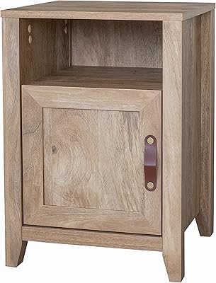 Table d'appoint jarir de decor therapy avec poignées de tiroir en cuir