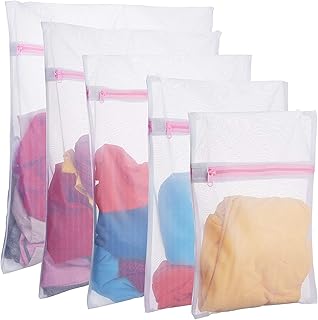 5 pièces sacs à linge en maille pour vêtements sac de rangement