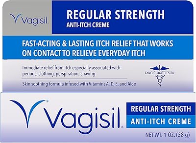 Lingettes crème anti-démangeaisons vagisil original strength pour femmes, 1 oz