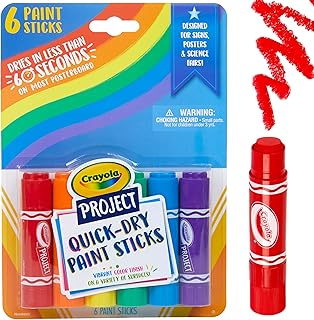 Bâtons de peinture crayola, aucune eau requise, ensemble de peinture pour enfants, fournitures