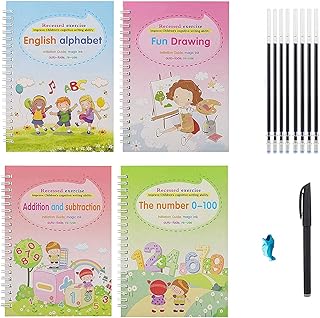 Cahier magique réutilisable pour enfants, cahier d'exercices taita pour 3 à 5 ans